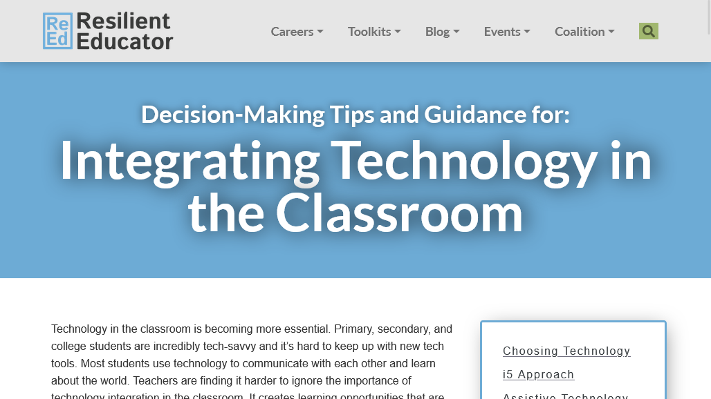 thumbnail: Integrating Technology in the Classroom