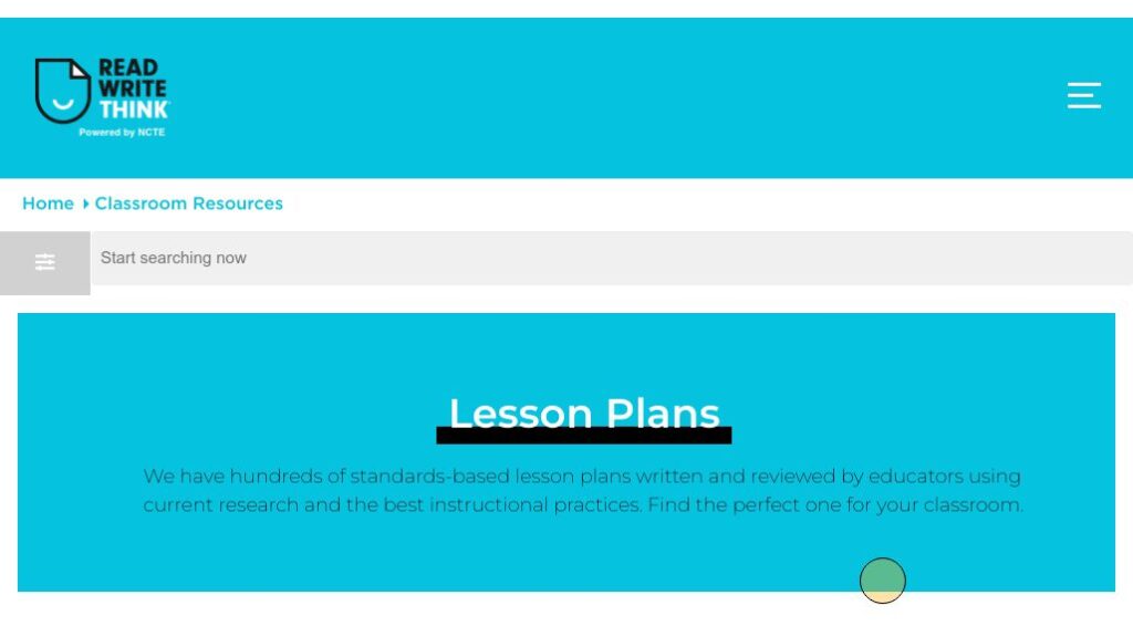 English Lesson Plans – K-12 Internet Resource Center