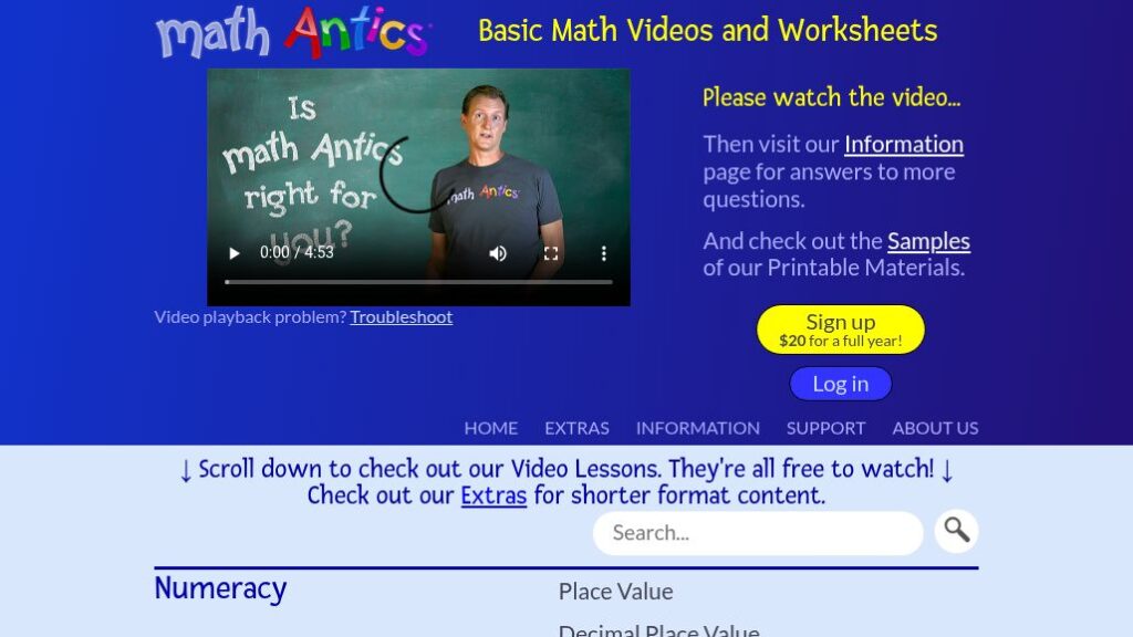 Math Antics – K12 Internet Resource Center